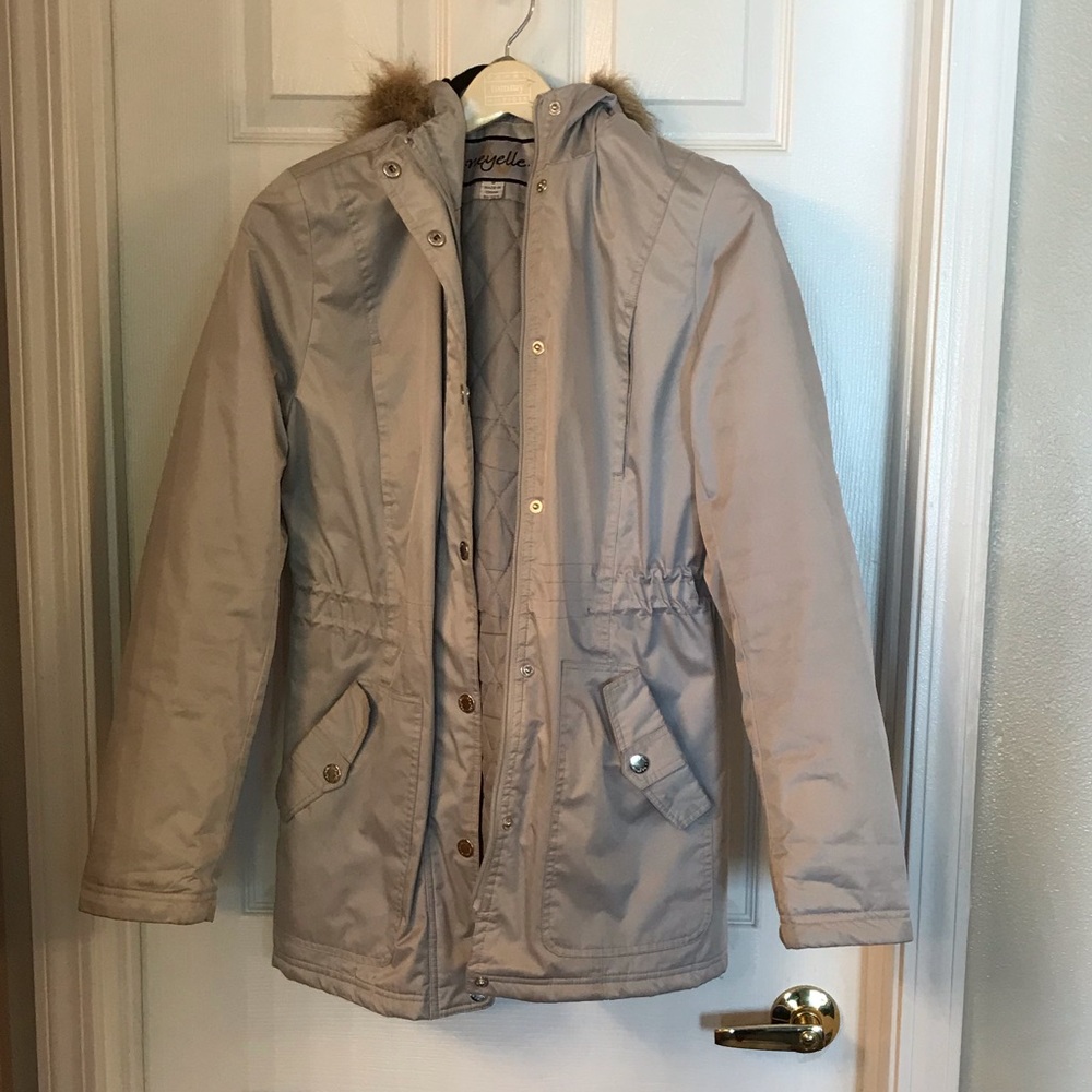 Neyelle silver coat with hood